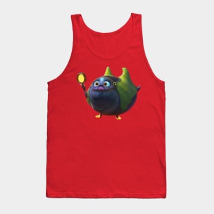 Blue Tanuki Mystical Creature Tank Top